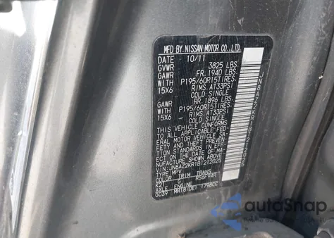 2011 Nissan Cube 1.8 из США, поврежденный, VIN JN8AZ2KR1BT212025